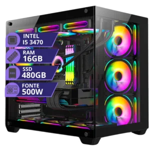 PC Gamer Cpu Intel i5 3.2ghz SSD 480GB Memoria Ram 16gb 500w