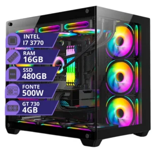 PC Gamer Intel i7 3.4ghz SSD 480GB 16gb Placa Video 4gb 500w