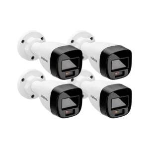 Kit 4 Cameras de Segurança Bullet VHD 1220 B G7 Full Color Full HD 1080P Multi HD Visão Noturna Colorida 20m Proteção IP67 Intelbras
