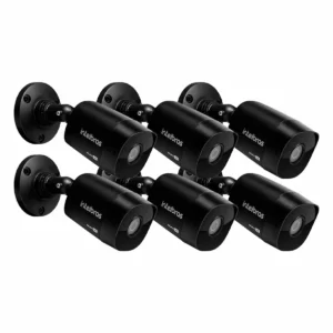 Kit 6 Camera Intelbras VHD 1230 B Full HD 1080p Bullet Black G7 com Lente 3,6mm Visão Noturna 30m Proteção IP67