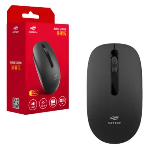 Mouse Sem Fio Preto C3 Tech1000 DPI W15