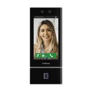 Controlador de Acesso Facial SS 5542 MF W Intelbras c/ Biometria Digital e Acesso QR Code