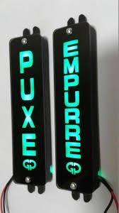 DISPLAY SINALIZADOR LED PUXE EMPURRE PRETO - GP CONTROL